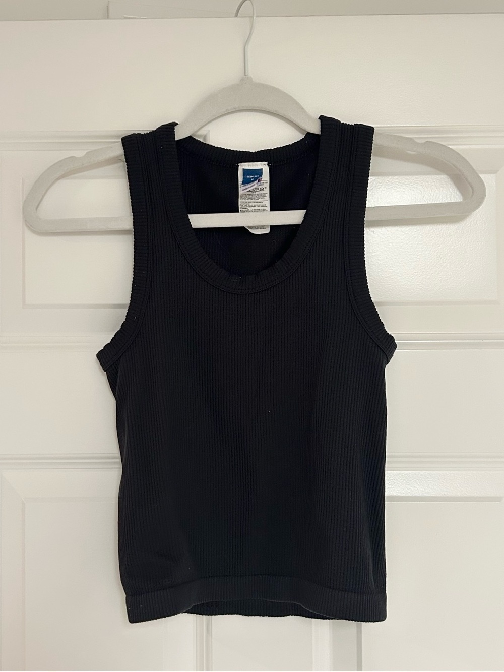 Old Navy Black Ribbed Crew Tank
